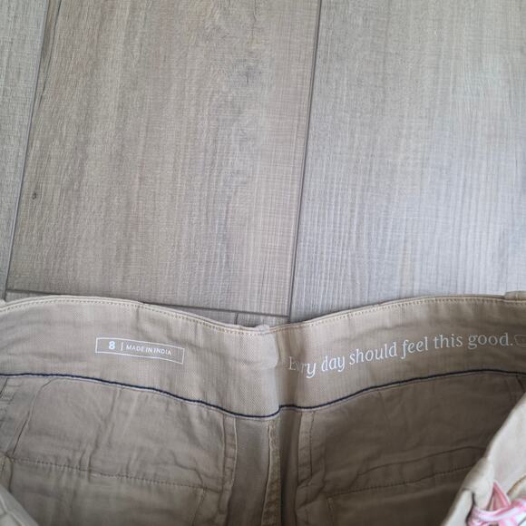 Vineyard Vines 5" Herringbone Every Day Shorts Sand Shorts Women Sz 8 - Picture 8 of 11